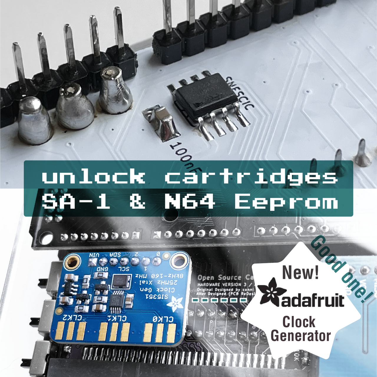 READING SNES SA1 CARTRIDGE & Save N64 Eeprom (Adafruit)
