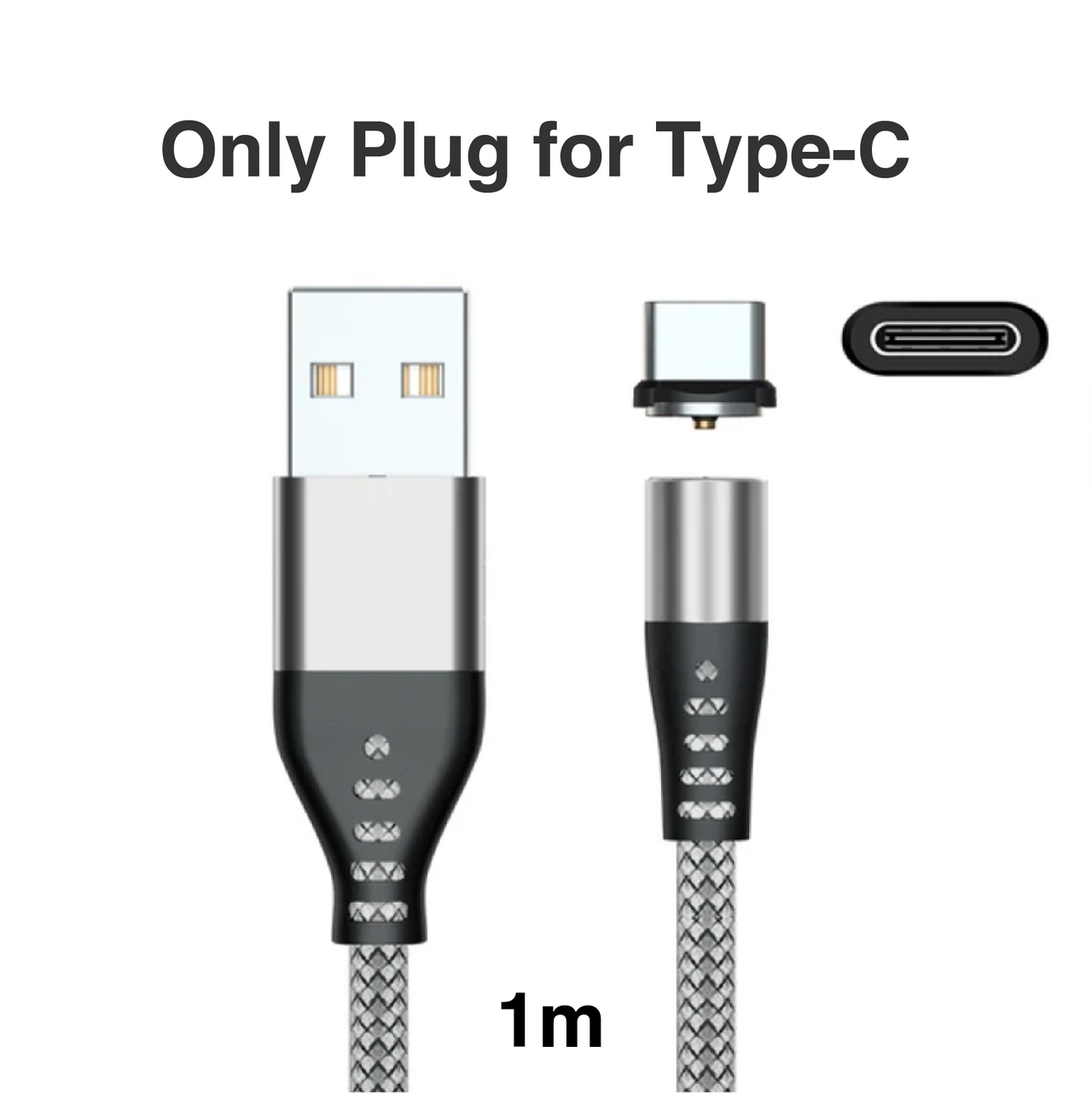 マグネットケーブル USB-A to C