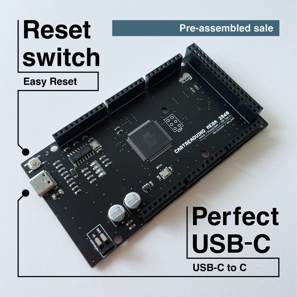 Perfect USB-C Arduino Mega *Only with Cartridge Reader V3-ALTER build